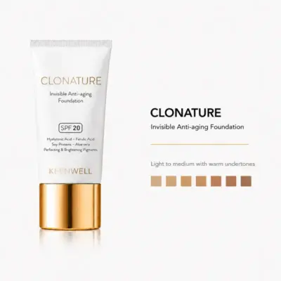 KEENWELL - CLONATURE - SPF 20 – anti-age - make-up pro zralou pleť - Anvisible Foundation - Beauty Guru